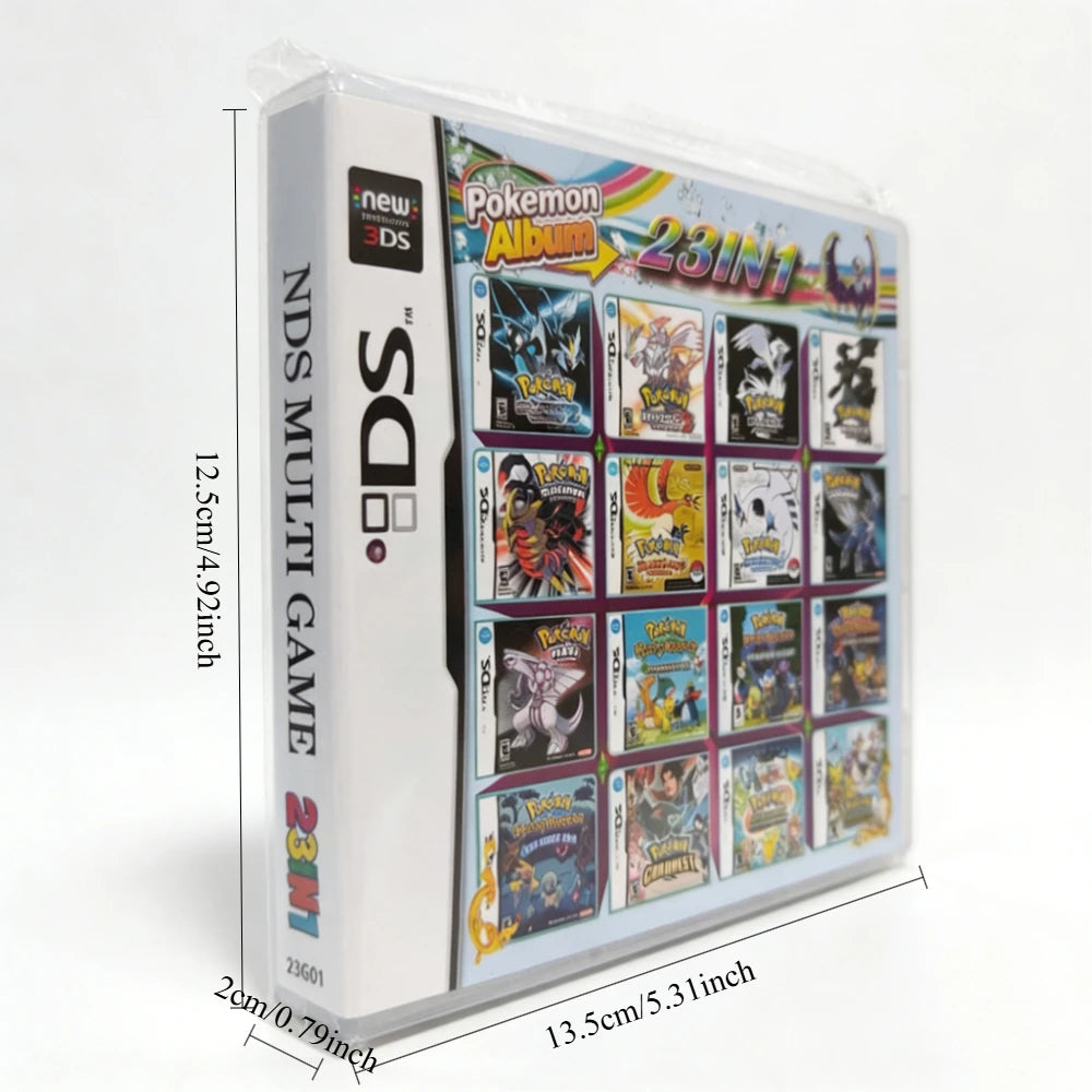 USA English Peripheral Pokemon Console Cartridge NDS Game Card 23 in 1 4300 in 1  White Box R4 Game Cards Collection Boy Gift