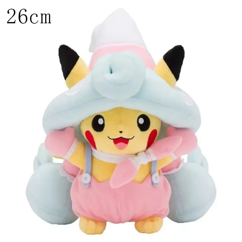 Pokemon Pikachu Morpeko Gengar Cosplay Toy Snorlax Garchomp Tyranitar Hydreigon Anime Eevee Lapras Stuffed Plush Charizard doll