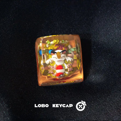 Anime Keycap Pokemon Snorlax Pikachu Gengar Single Handmade Cute Resin Custom Esc For Mechanical Keyboard Enthusiasts Keycaps