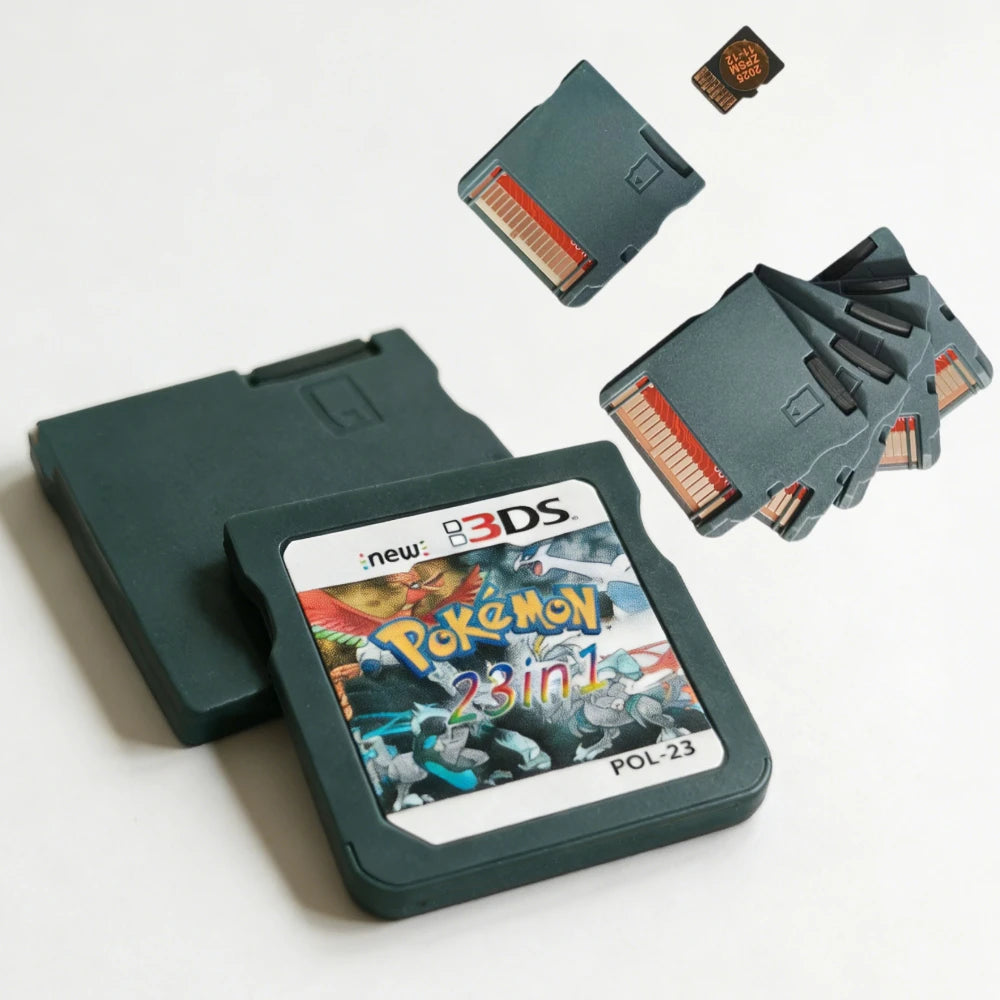 USA English Peripheral Pokemon Console Cartridge NDS Game Card 23 in 1 4300 in 1  White Box R4 Game Cards Collection Boy Gift