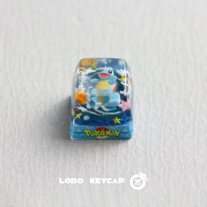 Anime Keycap Pokemon Snorlax Pikachu Gengar Single Handmade Cute Resin Custom Esc For Mechanical Keyboard Enthusiasts Keycaps