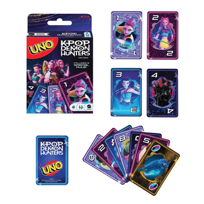UNO JRV01 K-POP Demon Hunters Card Game with Wild Golden Honmoon