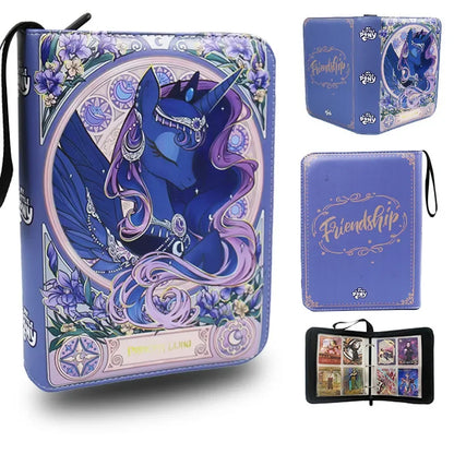240pcs My Little Pony Card Album Book Folder Collection Zipper Binder