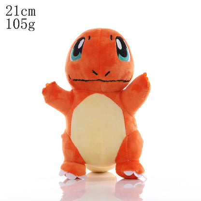 Hot Sale Pokemon Plush Dolls Set - Pikachu Charmander Bulbasaur Squirtle Psyduck Eevee Soft Stuffed Animals Peluche Toy Gifts