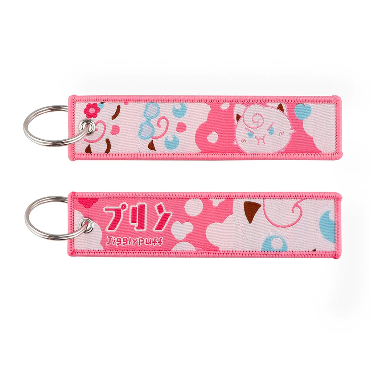 Anime Cute Animal Jet Tag Embroidery Keys Tag Women Keyring Cartoon Car Keys Fashion Jewelry Accessories Kids Gifts 1PCS
