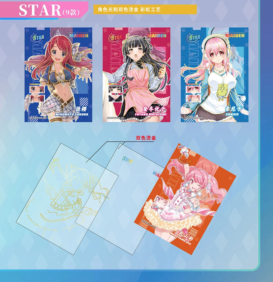 Exceedingly Beautiful Women Goddess Cards Anime Premium Spicy HOLO Booster Thick Exquisite Metal Card Games Toys Gift