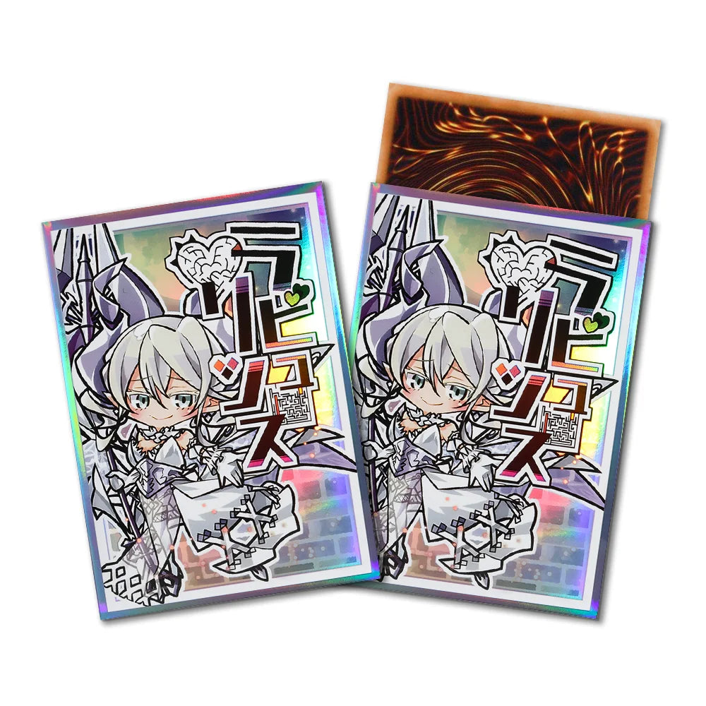 62x89mm 50PCS Anime Holographic Trading Card Sleeves Cartoon Card Sleeves Japanese Card Protector for YGO Game Cards