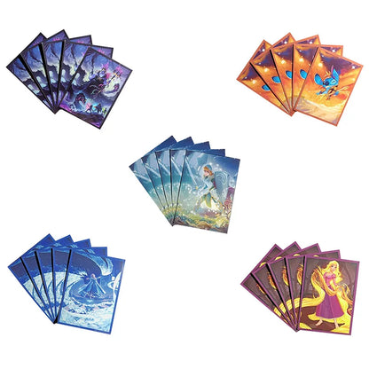 60Pcs/Set 66x91mm Anime TCG Game Lorcana Trading Card Game DIY Matte Card Sleeve Hobbies Collection Gift Toys