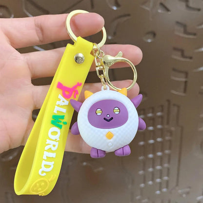 New Palworld Chillet Cryolinx Chikipi Plush Keychain Cute Doll Design for Bags or Car