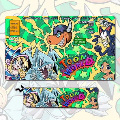 Yu-Gi-Oh! 600x350mm Toon Dark Magician Girl Manga Ryu-Ran Trading Card Playmat Toon Mermaid Player Rubber Board Game Card Mat