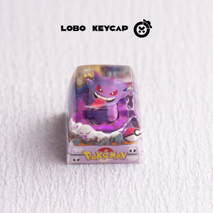 Anime Keycap Pokemon Snorlax Pikachu Gengar Single Handmade Cute Resin Custom Esc For Mechanical Keyboard Enthusiasts Keycaps