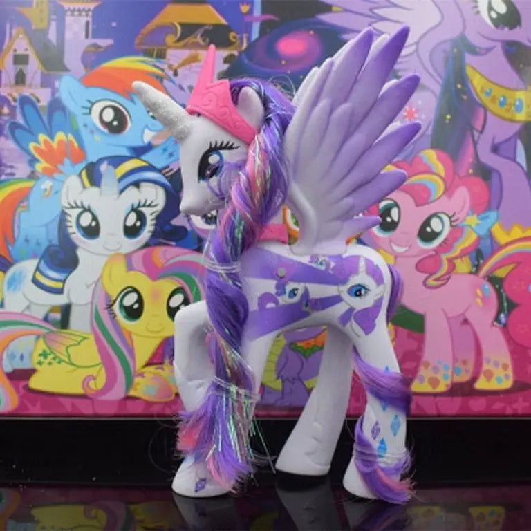 My Little Pony Toy Set Fluttershy Rainbow Dash Twilight Sparkle Princess Cadence Luna Hand Gift