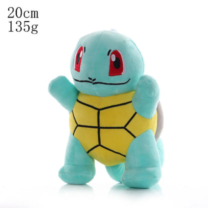 Hot Sale Pokemon Plush Dolls Set - Pikachu Charmander Bulbasaur Squirtle Psyduck Eevee Soft Stuffed Animals Peluche Toy Gifts