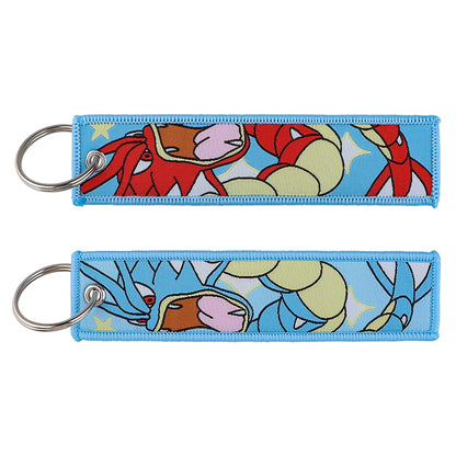 Anime Cute Animal Jet Tag Embroidery Keys Tag Women Keyring Cartoon Car Keys Fashion Jewelry Accessories Kids Gifts 1PCS