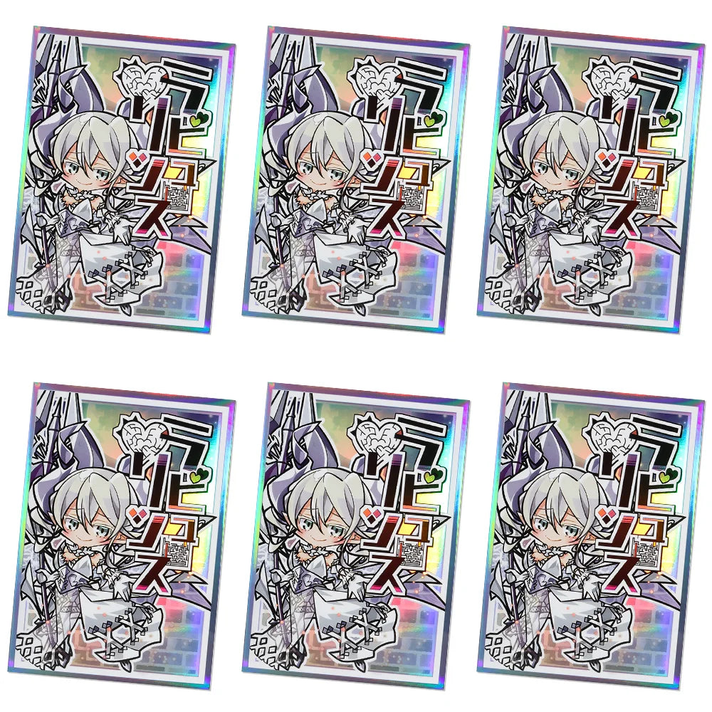 62x89mm 50PCS Anime Holographic Trading Card Sleeves Cartoon Card Sleeves Japanese Card Protector for YGO Game Cards