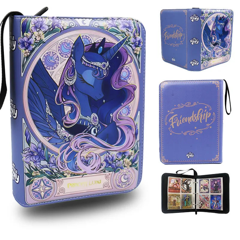 240pcs My Little Pony Card Album Book Folder Collection Zipper Binder