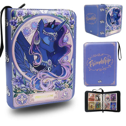 240pcs My Little Pony Card Album Book Folder Collection Zipper Binder