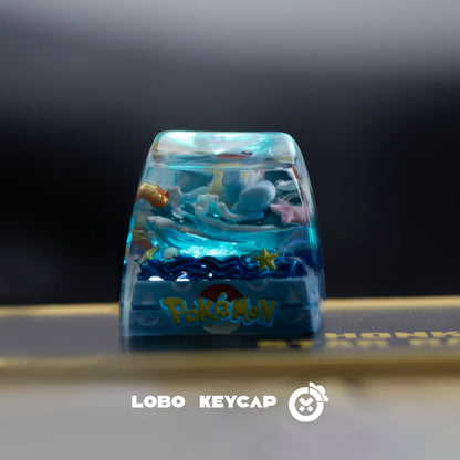 Anime Keycap Pokemon Snorlax Pikachu Gengar Single Handmade Cute Resin Custom Esc For Mechanical Keyboard Enthusiasts Keycaps