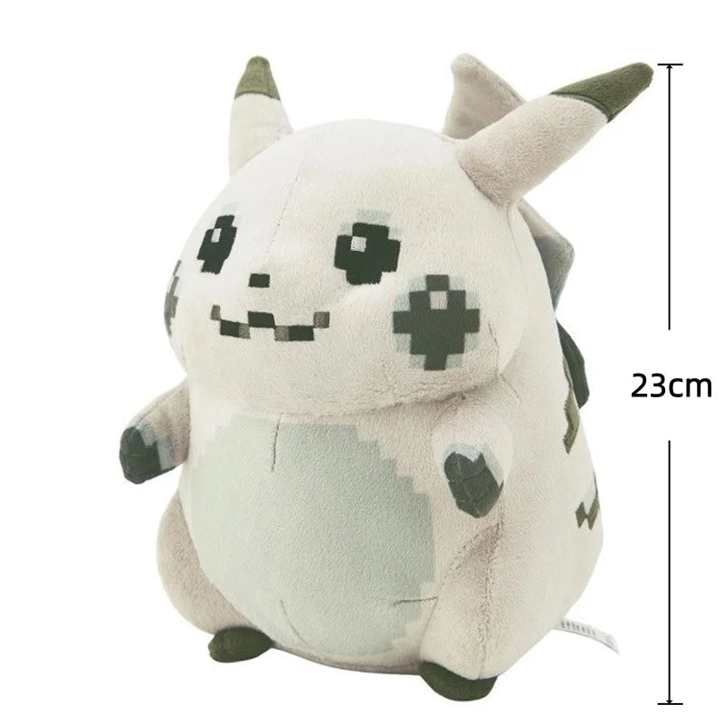 Pokemon Initial Pikachu Plush Pixel Pikachu Stuffed Doll Anime Hobbies Toys Adorably Home Decor Toys Anime Doll Birthday Gifts