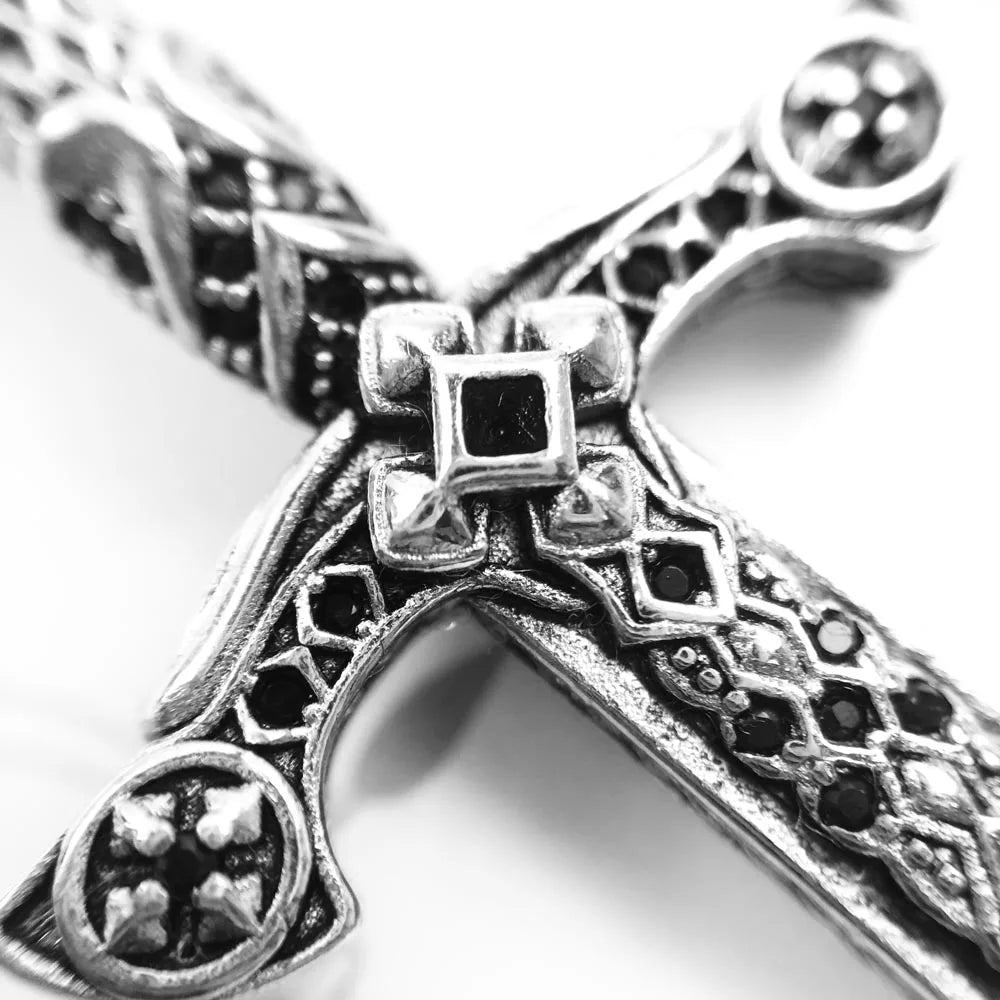 Pendant Sword With Crown Skull Knight Window New Fine Jewelry Europe Style 925 Sterling Silver Protection Gift For Women Men