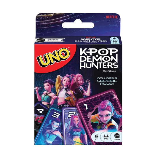 UNO JRV01 K-POP Demon Hunters Card Game with Wild Golden Honmoon
