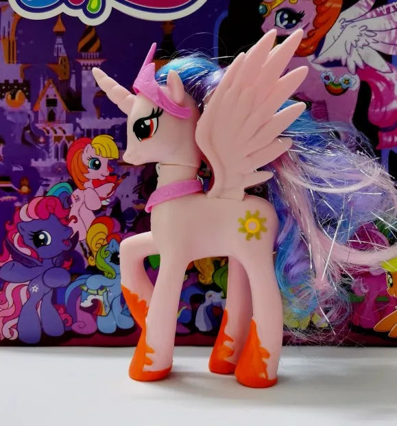My Little Pony Toy Set Fluttershy Rainbow Dash Twilight Sparkle Princess Cadence Luna Hand Gift