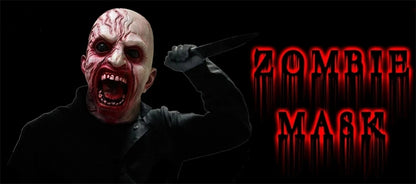 Zombie Mask Creepy Halloween Props Scary Realistic Face Mask Adult Party Cosplay Costume Props Horror Infected Zombie Masks