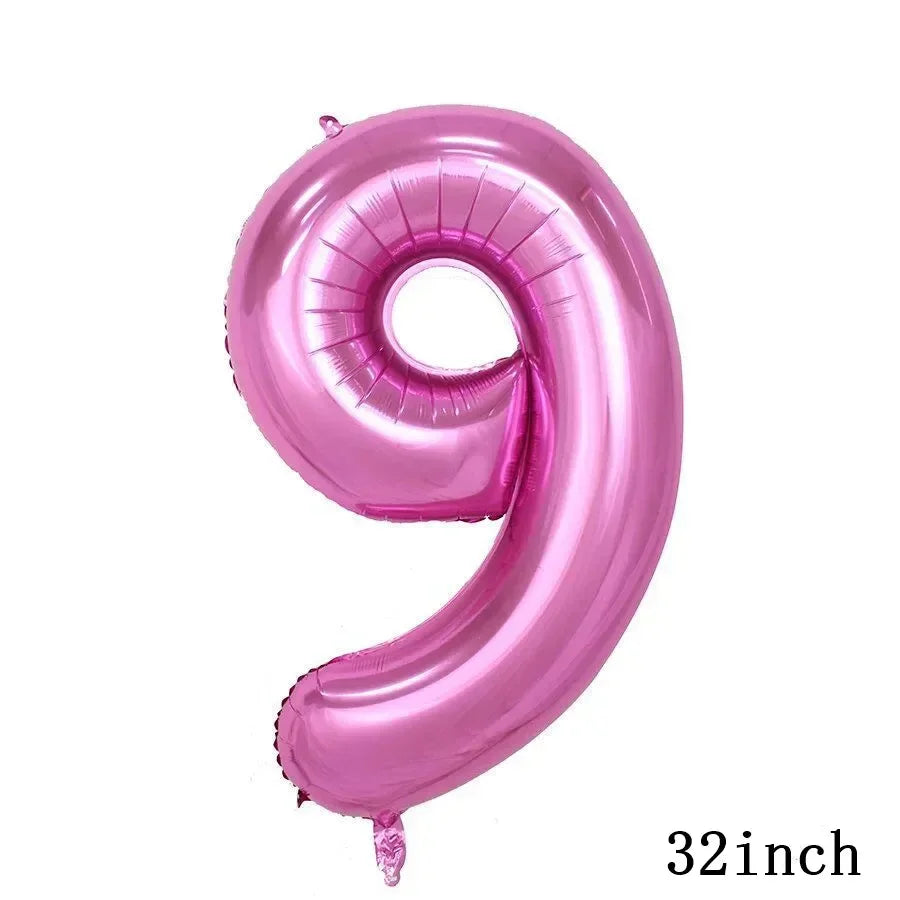 My Little Ponyed Foil Balloon Happy Birthday Latex Ballon Banner Party Decoration Cake Topper Supplies Backdrop Disposable Toy
