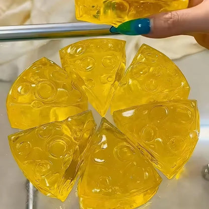 3A.Relieve Stress Squishy Honey Cheese Square Fidgets Toys Super Soft Mochi Cheese Squeeze Toy Funny Anti.stress Sensory Toy