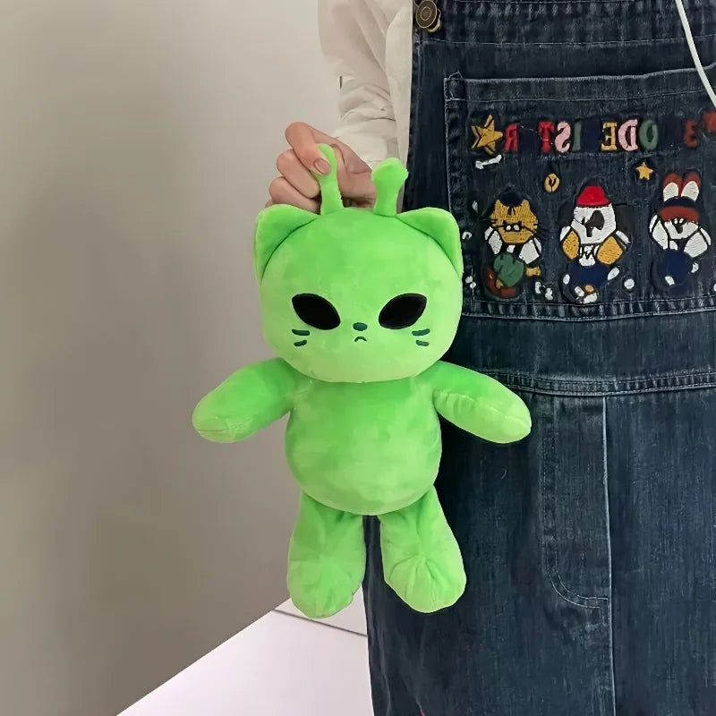 Cute Alien Cat Plush Toy Super Soft Plushie Dolls Kawaii Stuffed Animal Pillow Home Decor Couple Gift for Child Companion Gift