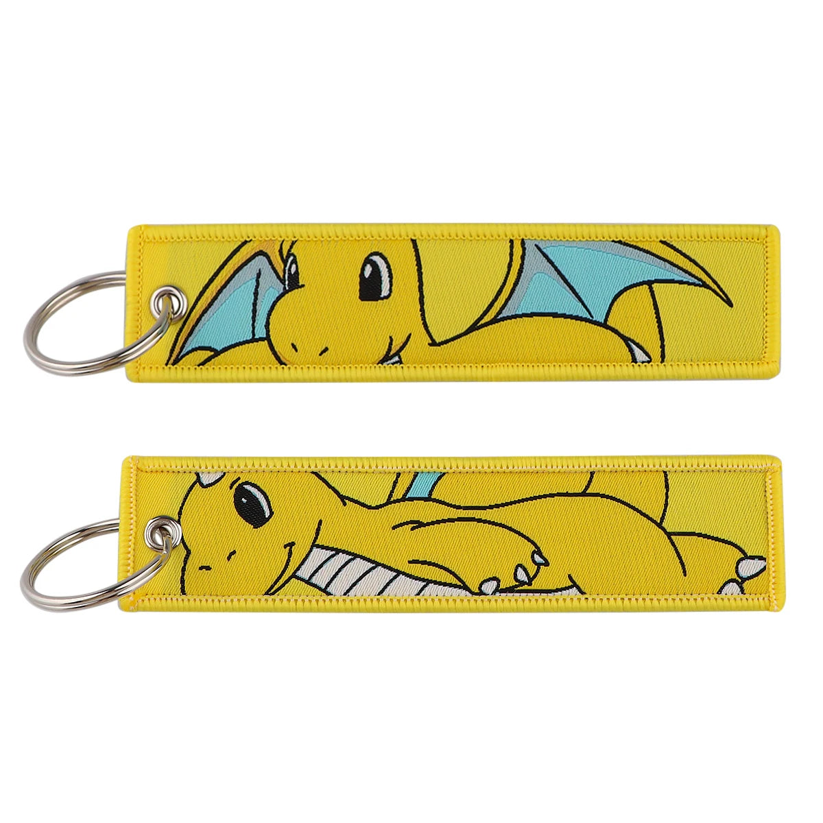 Anime Cute Animal Jet Tag Embroidery Keys Tag Women Keyring Cartoon Car Keys Fashion Jewelry Accessories Kids Gifts 1PCS