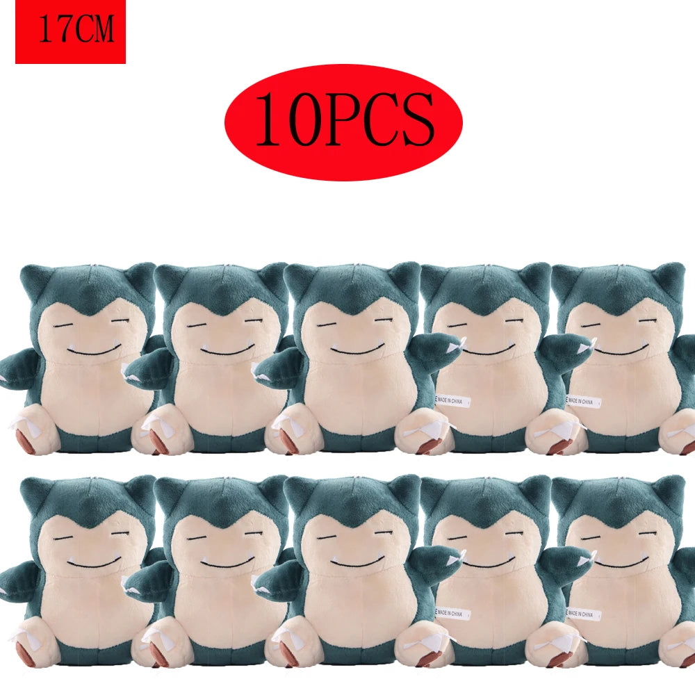 Hot Sale Pokemon Plush Dolls Set - Pikachu Charmander Bulbasaur Squirtle Psyduck Eevee Soft Stuffed Animals Peluche Toy Gifts