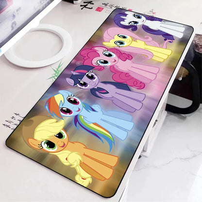 Pony Hot Little Unicorns Mousepad HD Printing Computer Gamers Locking Edge Non-slip Mouse Pad XXL90x40cm Keyboard PC Desk Pad