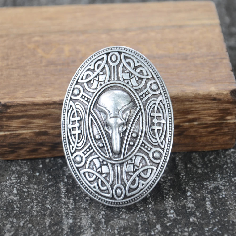 Nostalgia 1Pcs Retro Sweden Norse Viking Brooches Badge Suit Shirt Clothing Jewelry Brosch Talisman