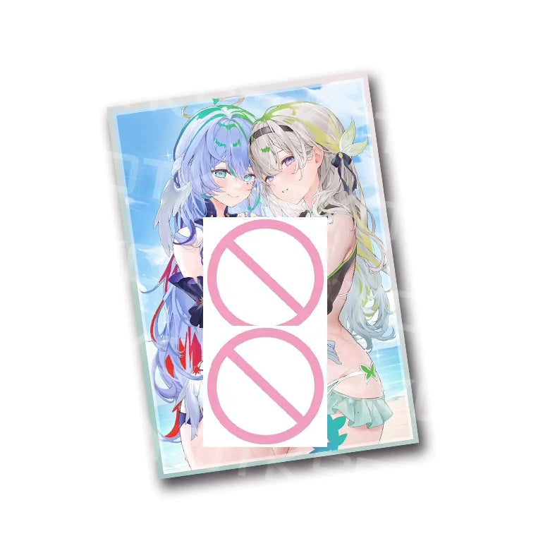 60Pcs/pack PTCG Mix Anime Collect Card Sleeves Cute Alisa Firefly Robin Collect Battle Cards Decoration Card Sleeves 63X90MM