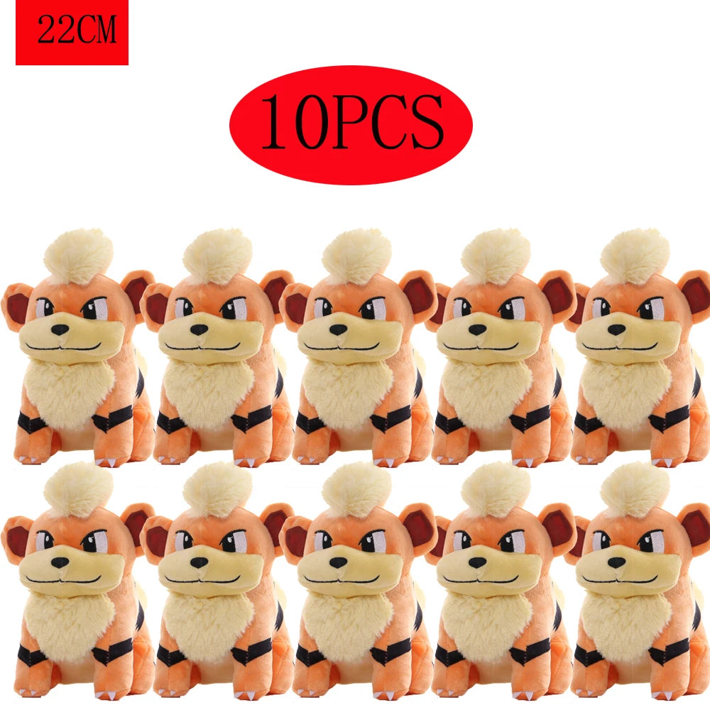 Hot Sale Pokemon Plush Dolls Set - Pikachu Charmander Bulbasaur Squirtle Psyduck Eevee Soft Stuffed Animals Peluche Toy Gifts