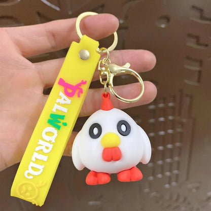 New Palworld Chillet Cryolinx Chikipi Plush Keychain Cute Doll Design for Bags or Car