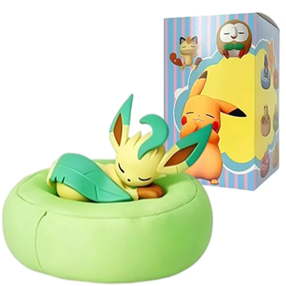 Spot Hot Anime Character Eevee Multi Form Series Blind Box Desktop Decoration Ornament Set Toy Scene Building Props Mystery Gift