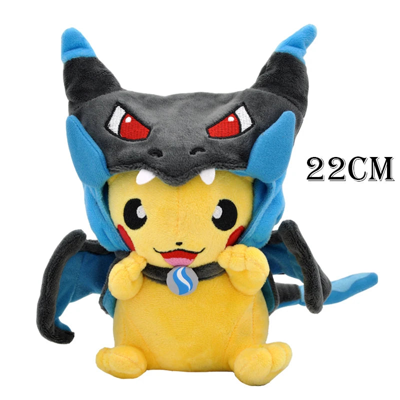 Pokemon Pikachu Morpeko Gengar Cosplay Toy Snorlax Garchomp Tyranitar Hydreigon Anime Eevee Lapras Stuffed Plush Charizard doll