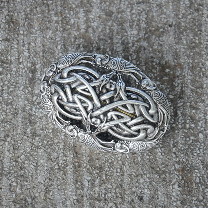 Nostalgia 1Pcs Retro Sweden Norse Viking Brooches Badge Suit Shirt Clothing Jewelry Brosch Talisman