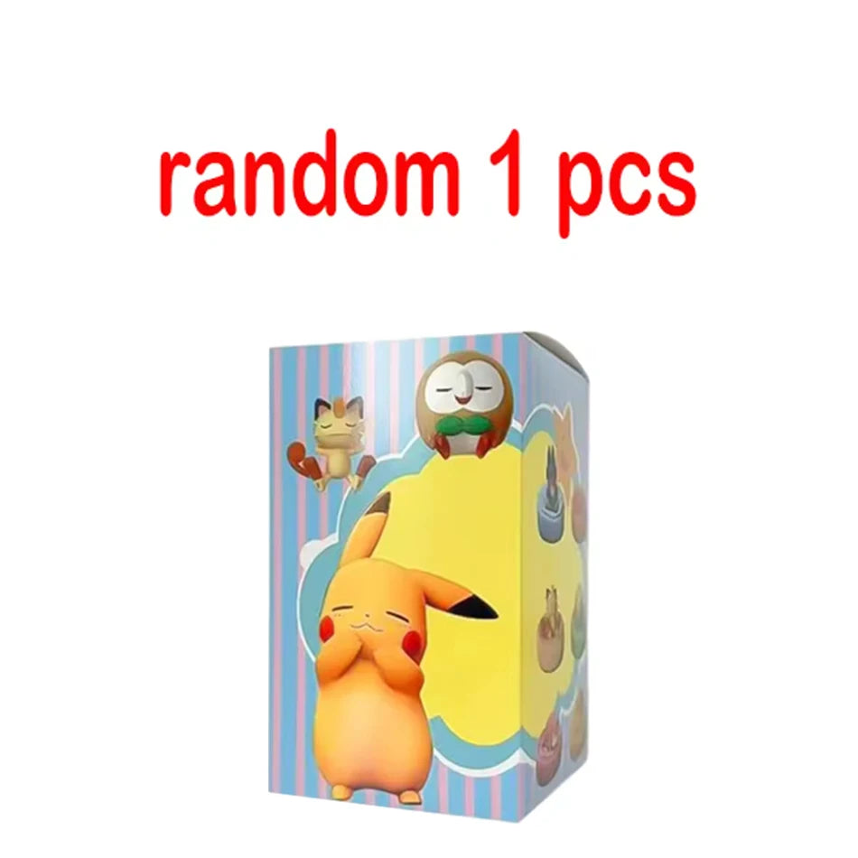 Spot Hot Anime Character Eevee Multi Form Series Blind Box Desktop Decoration Ornament Set Toy Scene Building Props Mystery Gift
