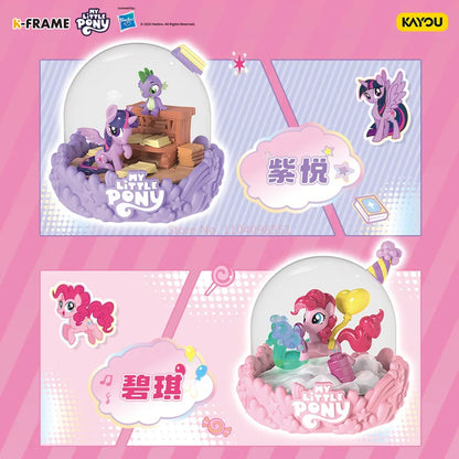 Original KAYOU My Little Pony Mini Scene Vol.1 Magical Home Pinkie Pie Rainbow Dash Decoration Blind Box Rarity Toys Gifts