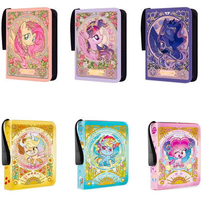 My Little Pony 400pcs/900pcs Card Album Book Folder 4/9 Card Slots Collections Zipper Double Pocket Zipper Card Binder Holder