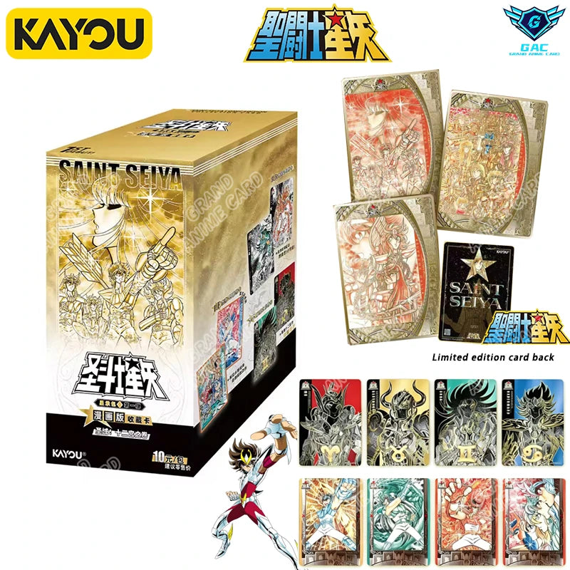 New Kayou Saint Seiya Cloth Awakening Card Box Manga Edition Collectible Card Star Pack Japanese Anime Rare Collection Cards