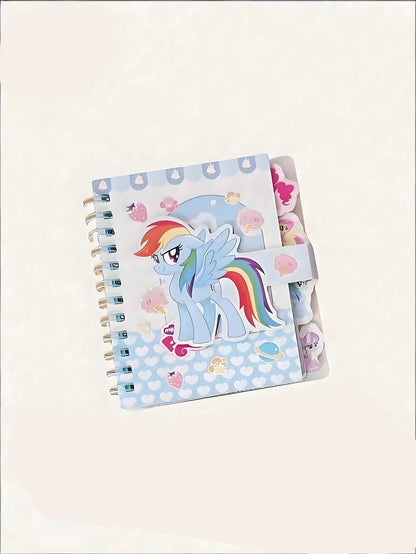 1 Pc Gold Stamping Coil Notebook - Kawaii Anime Cartoon Diary & Planner | Aesthetic Wire-Bound Journal for School & Office