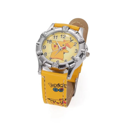 Pocket Monster Pikaqiu kawaii Fashion Trend Creative Watch Boys and Girls Children's Anime Cartoon Birthday Gift Box