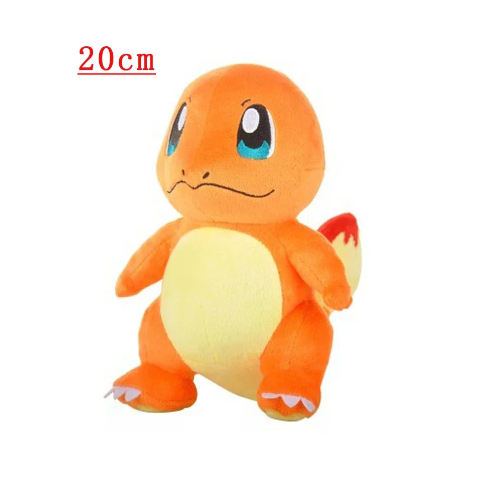 2026 Pokemon Plush Dolls Set - Soft Stuffed Animals Pikachu Charmander Bulbasaur Squirtle Psyduck Eevee Peluche Toy Gifts
