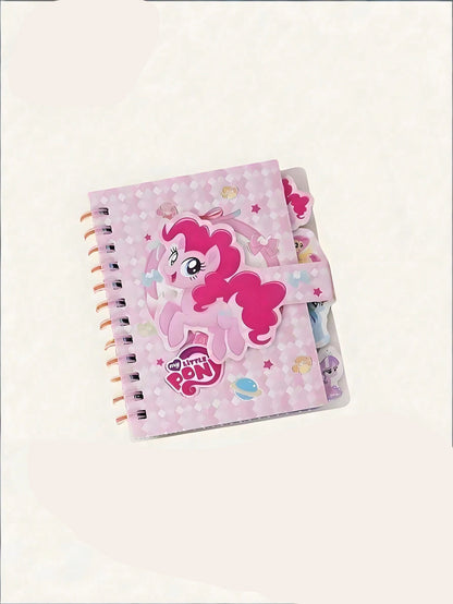 1 Pc Gold Stamping Coil Notebook - Kawaii Anime Cartoon Diary & Planner | Aesthetic Wire-Bound Journal for School & Office