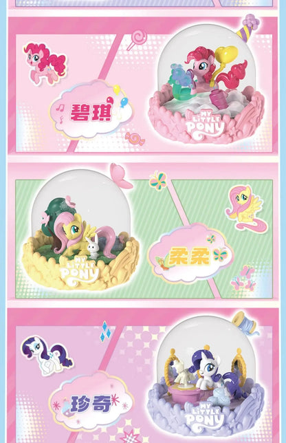Original KAYOU My Little Pony Mini Scene Vol.1 Magical Home Pinkie Pie Rainbow Dash Decoration Blind Box Rarity Toys Gifts