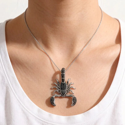 Pendant Scorpion Black,Brand New Fashion Jewelry Europe 925 Sterling Silver Accessories Gift For Woman Rebel Men